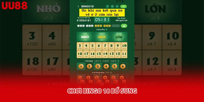 Chơi bingo 18 bổ sung
