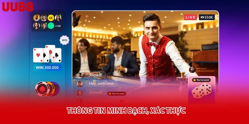 Thông tin minh bạch, xác thực